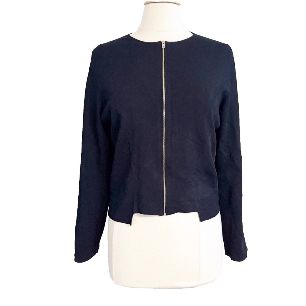 Stella McCartney Womens Evening Zip-Up Black Jacket Size M (8-10) Italian 44